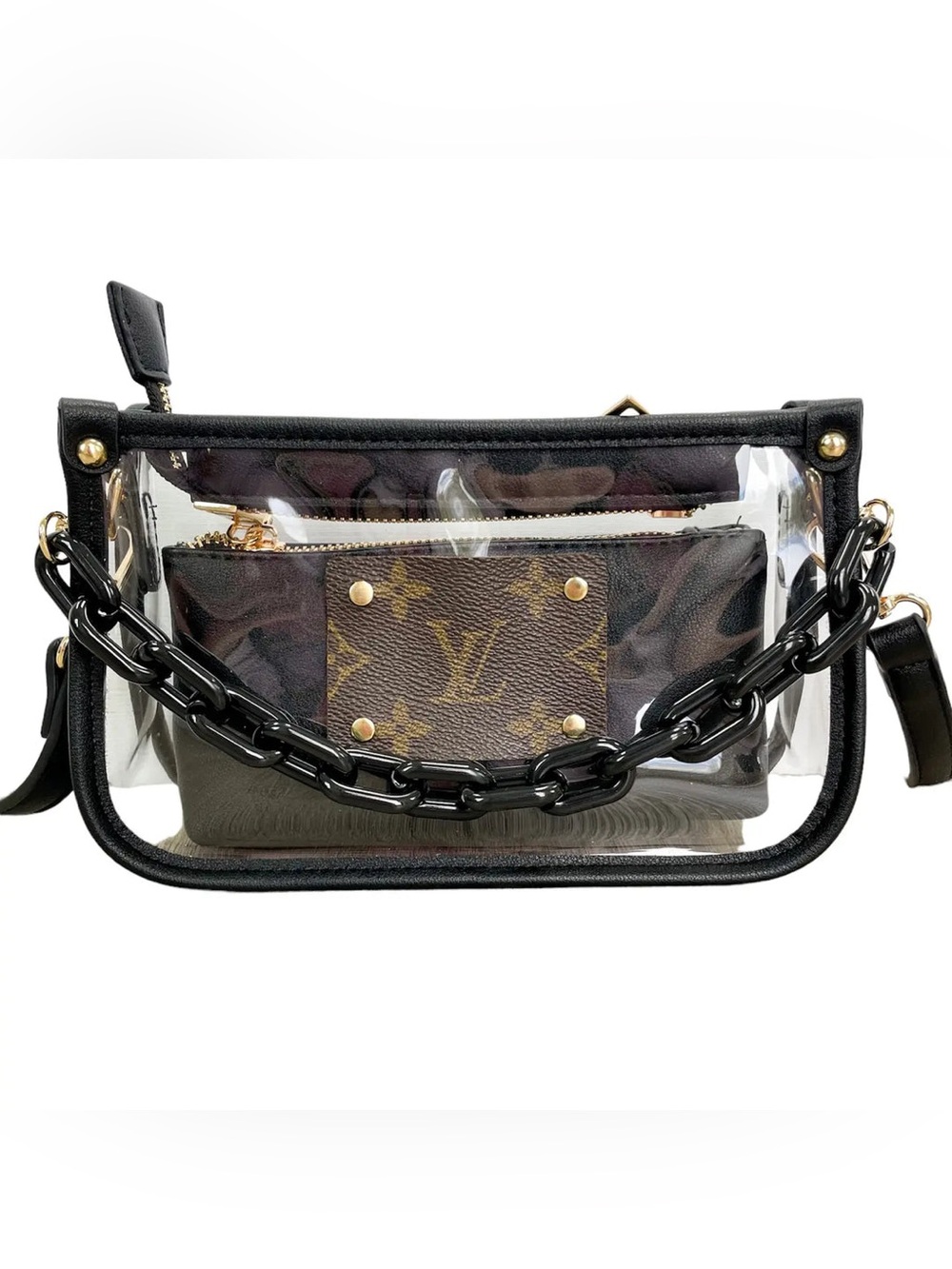 Jen & Co. Clear Crossbody Stadium Bag